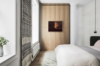 Bedroom at Union Square Loft redone by Worrell Yeung and Colony Design