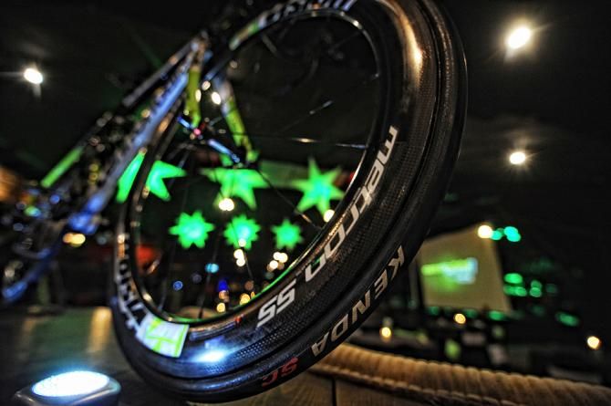 Cannondale of course had its product front and center