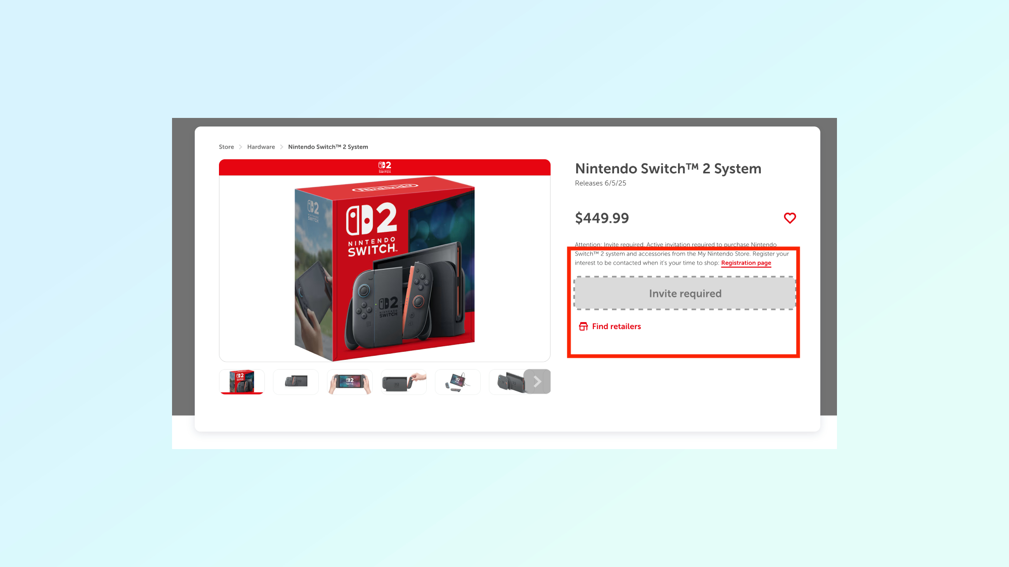 Switch 2 invites