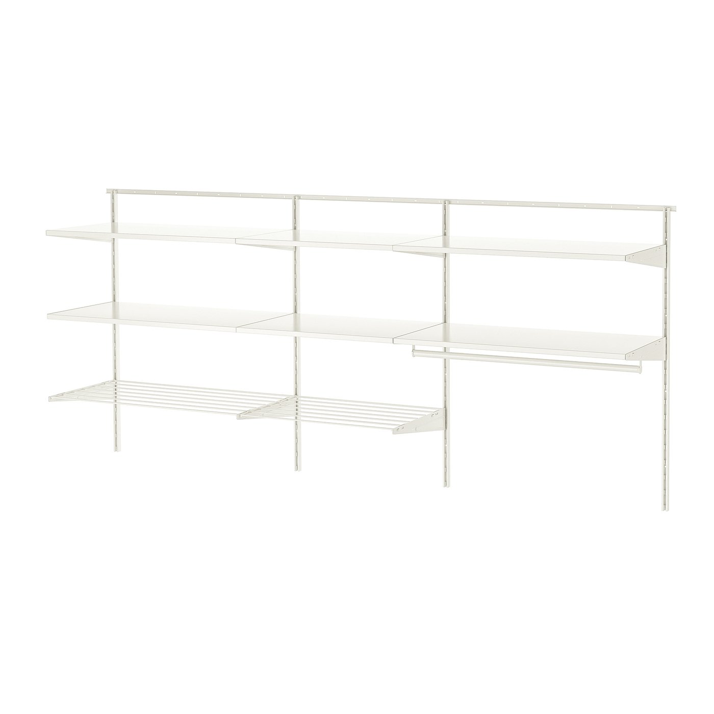 Boaxel Laundry Combination - White/metal 227x40x101 Cm