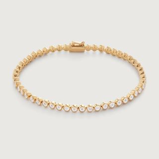 Gold Vermeil Diamond Essential Tennis Bracelet - Diamond