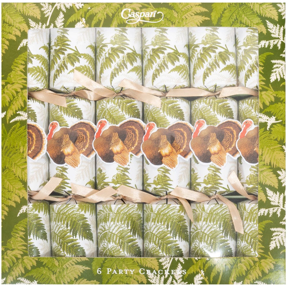 Six Caspari celebration crackers for Thanksgiving