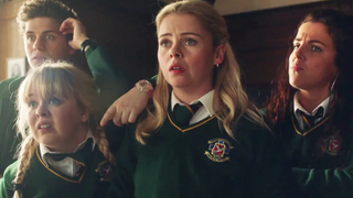 Some of the main stars of Derry Girls.