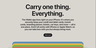Apple Wallet Webpage