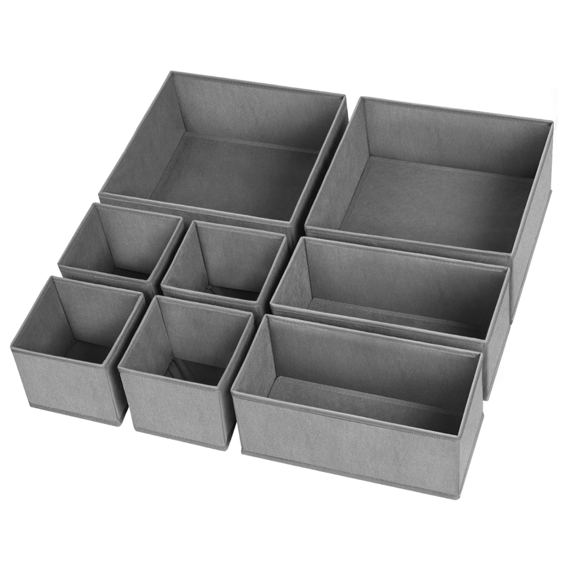 Criusia Drawer Organizer Clothes, 8 Pack Underwear Organizer