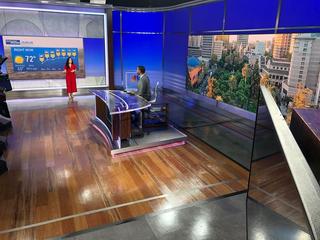 The expansive, newly designed 2,600 square foot studio is being used for NBC Bay Area’s eight newscasts