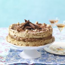 Hazelnut and Nutella Meringue Cake