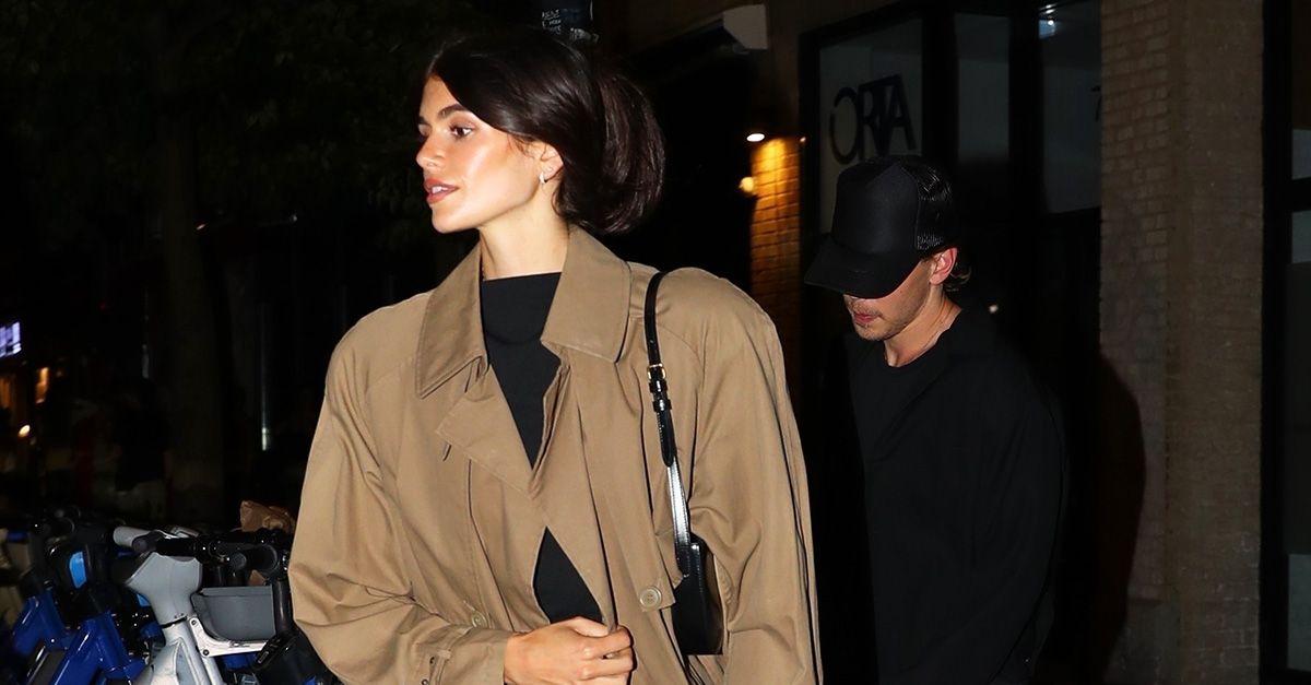 Kaia Gerber Wore a Micro-Mini Dress With a Fall Boot Trend