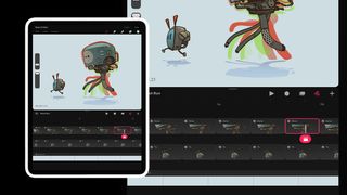 Procreate Dreams everything you need to know; a character animation on an iPad