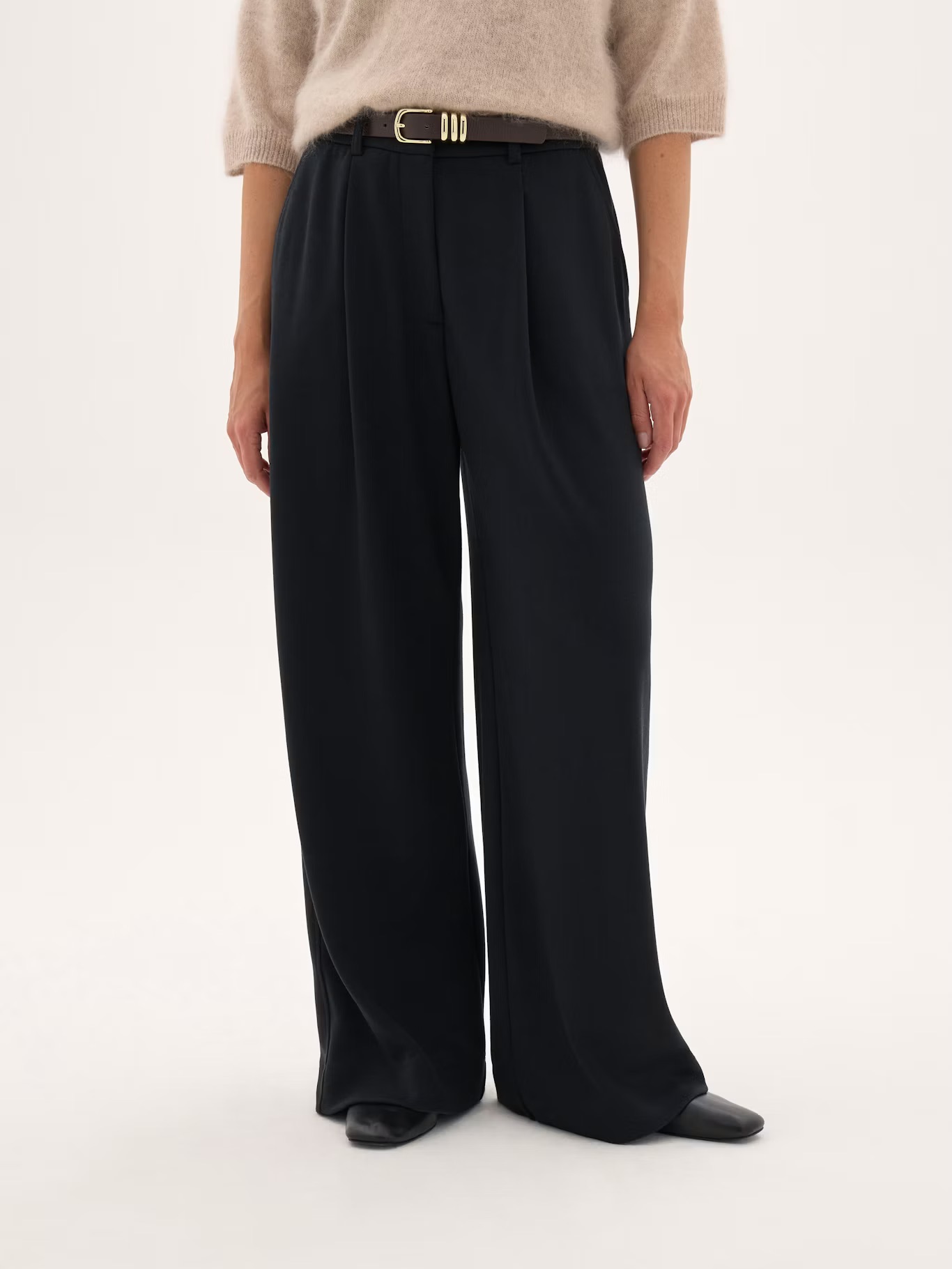 Rian Premium Jersey Tailored Trousers | Black