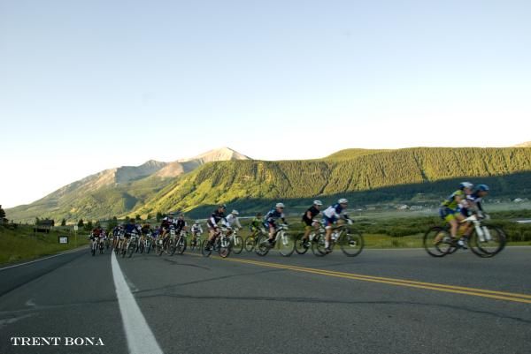 The peloton take in some of the most spectacular scenery