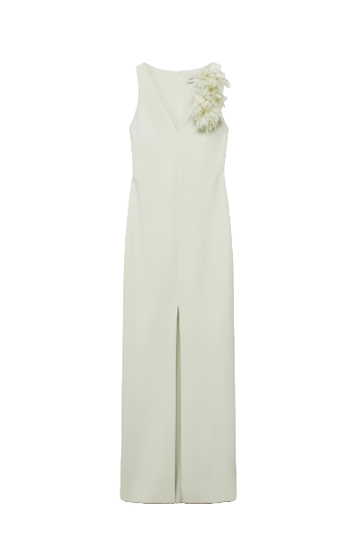 MANGO, Floral Dress With Slit Detail