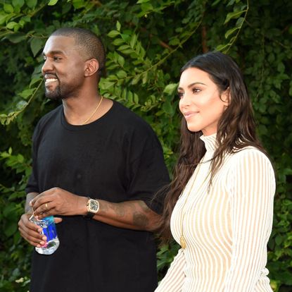 new york, ny september 07 kanye west and kim kardashian attend the kanye west yeezy season 4 fashion show on september 7, 2016 in new york city photo by kevin mazurgetty images for yeezy season 4