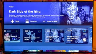 The Philo TV streaming service's page for the Vice show Dark Side of the Ring