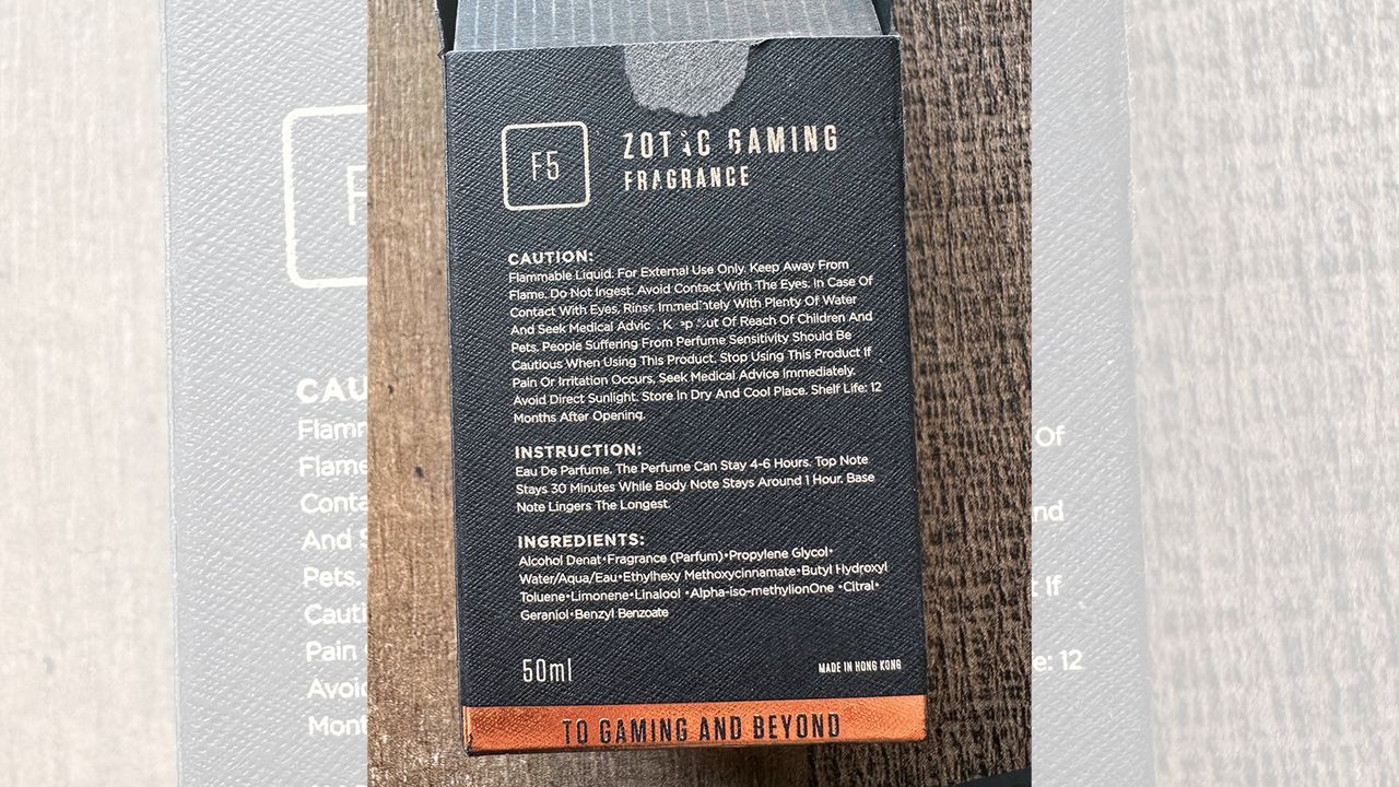 F5 Fragrance box from Zotac