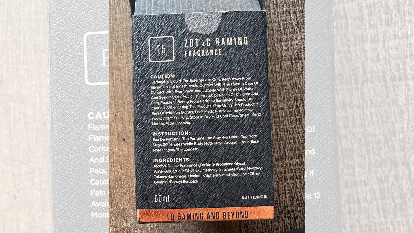F5 Fragrance box from Zotac