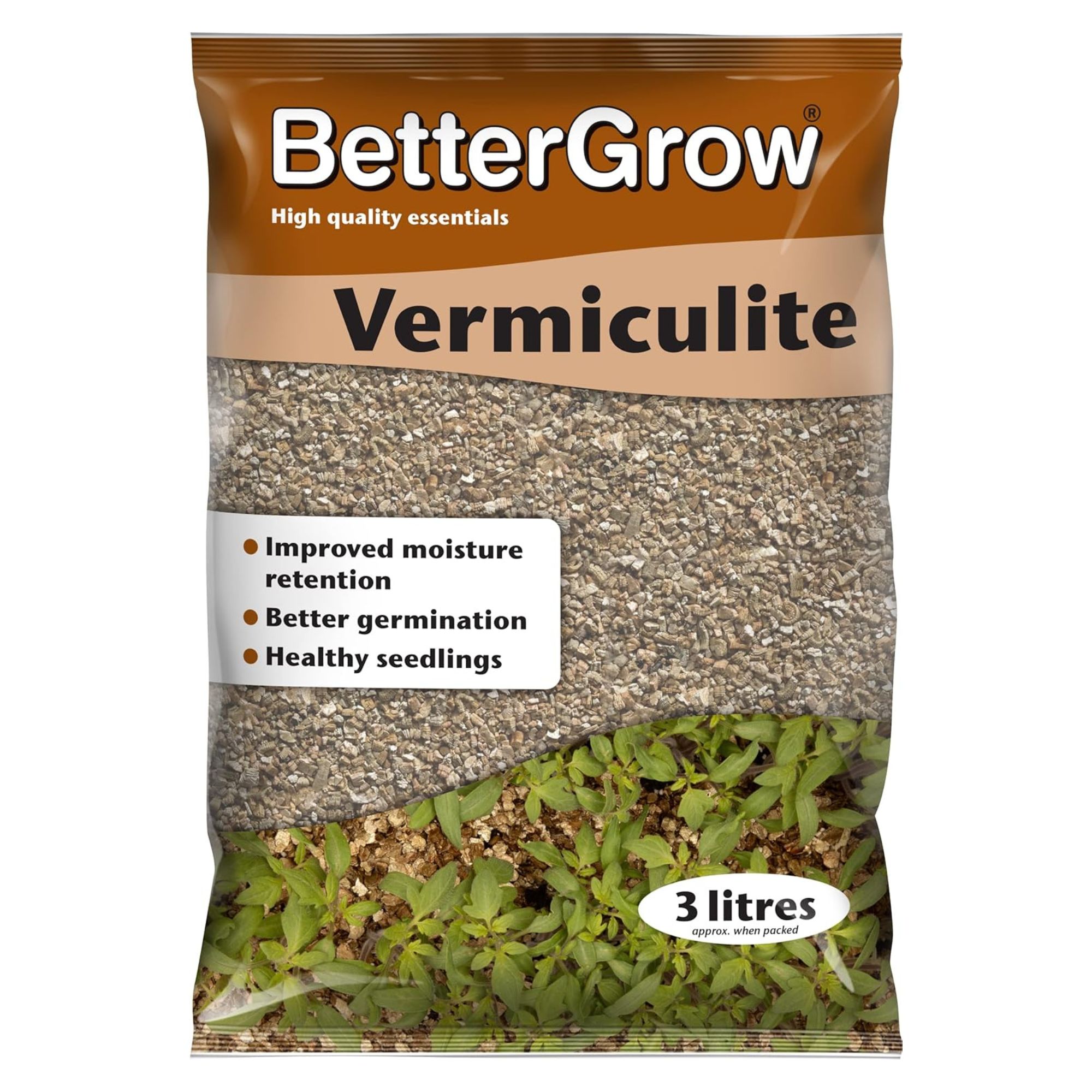 Growth Technology Ltd MDBGV3 BetterGrow Vermiculite Soil Additive 3L Bag