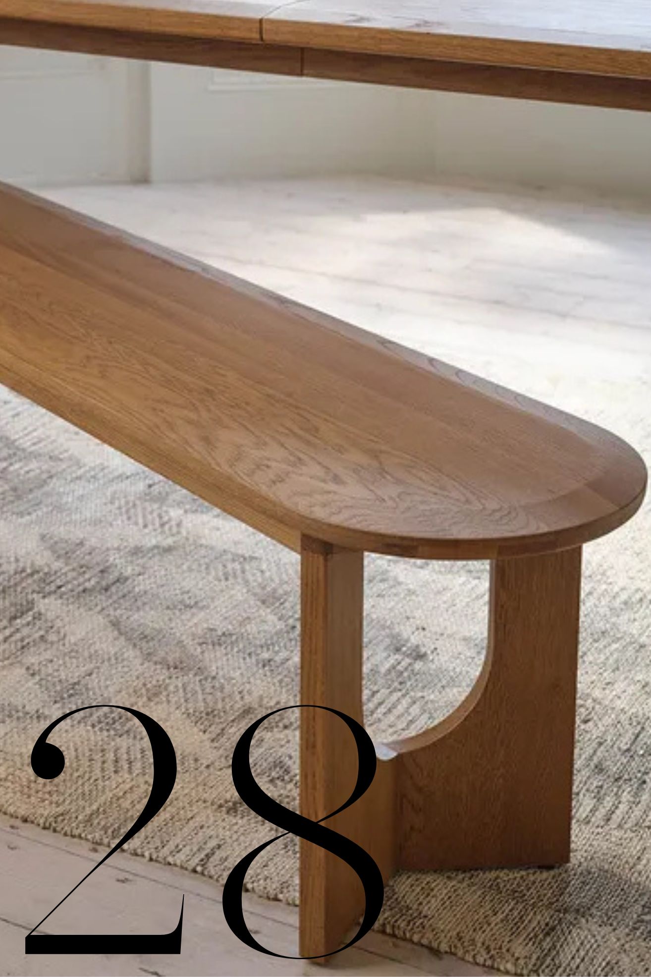 oak bench seat