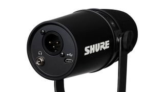 Rear shot of Shure MV7 microphone