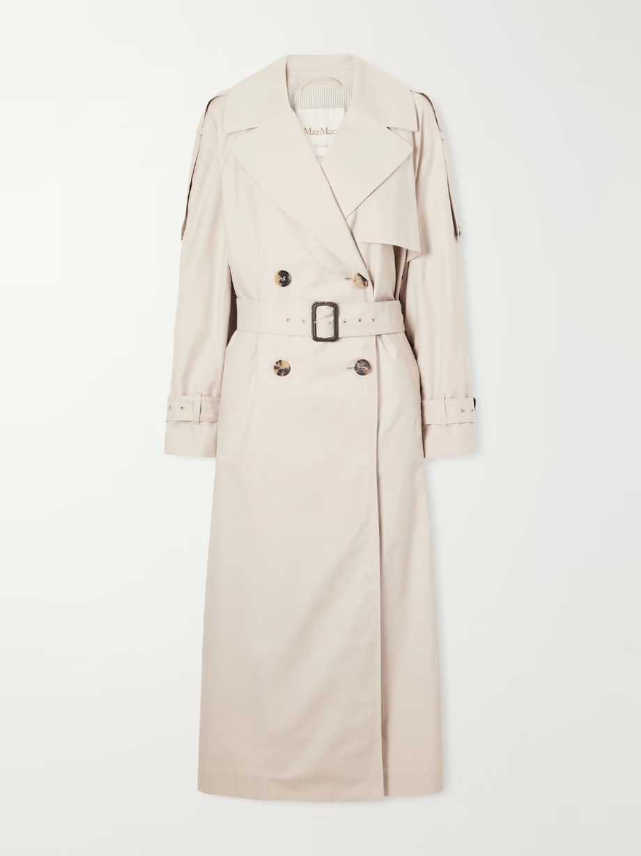 Max Mara, cotton-Blend Twill Trench-Coat