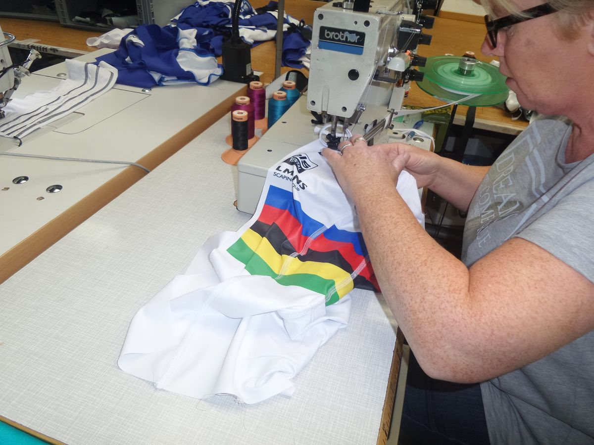 Stitching the jersey