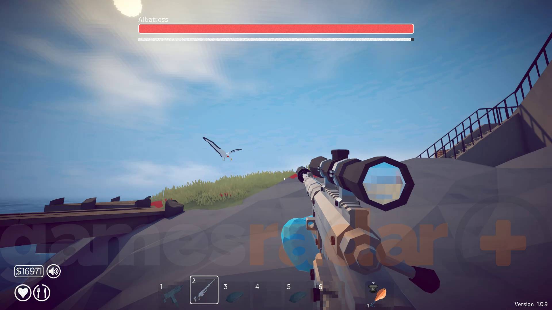 How to Fish walkthrough albatross boss swooping in to grab tuna