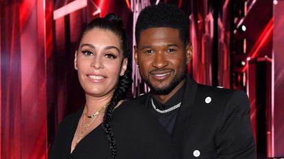 Usher and girlfriend Jennifer Goicoechea