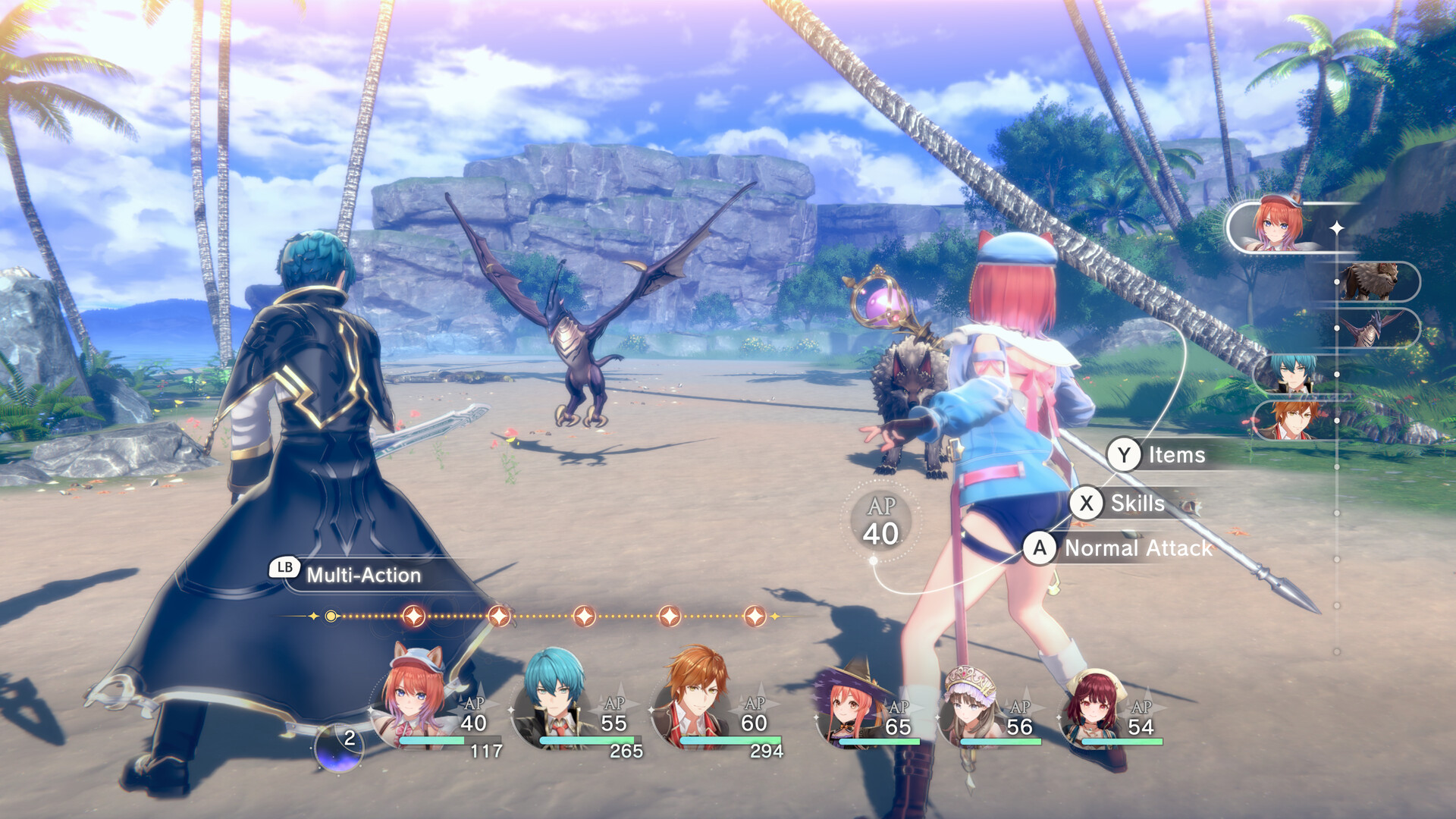 A screenshot of the upcoming RPG, Atelier Resleriana: The Red Alchemist & the White Guardian