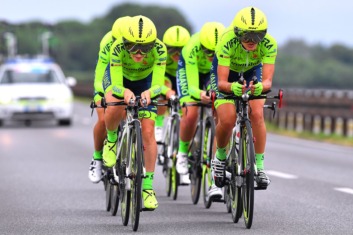 Al&eacute; Cipollini in the team time trial