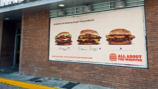 Burger King ads on a wall