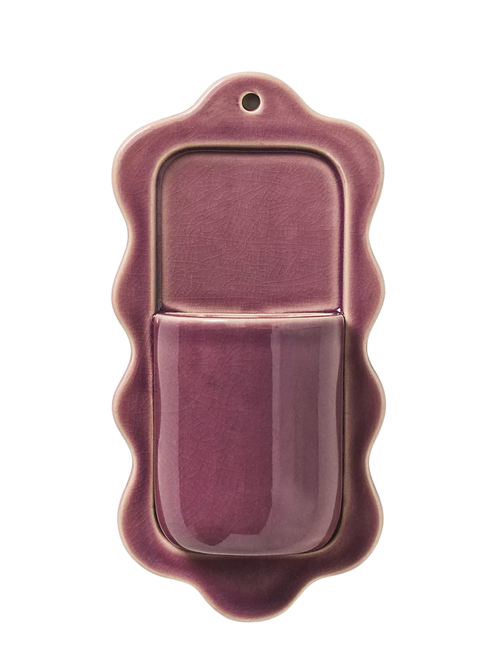 Stoneware Wiggle Wall Vase