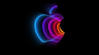 Apple Peek performance event: Apple logo on black