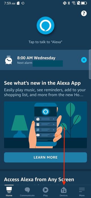Echo Show clock face Alexa app 1