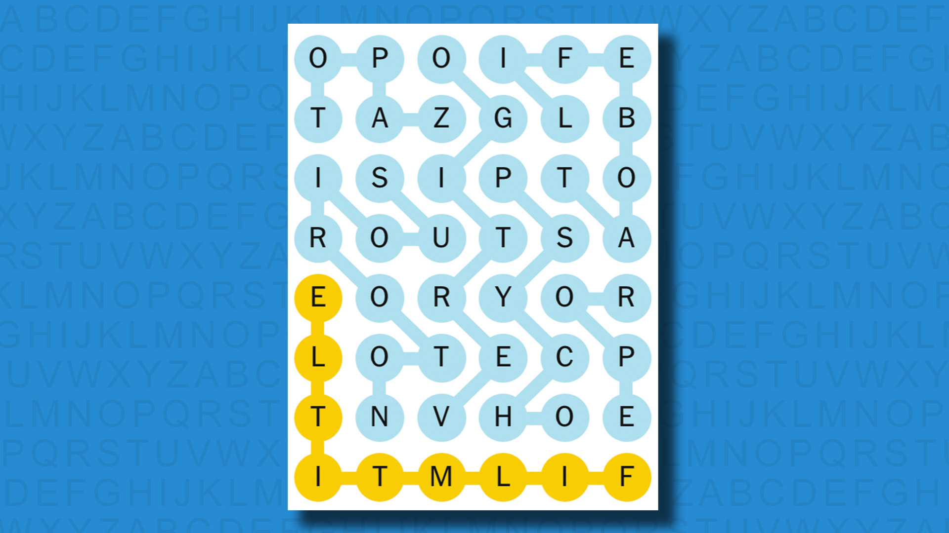 NYT Strands answers for game 528 on a blue background