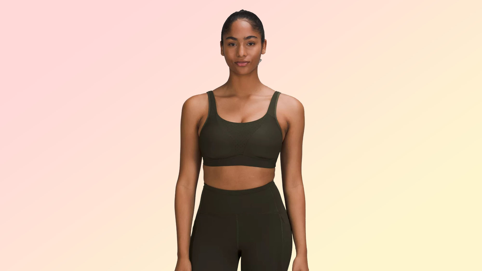 A photo of the lululemon run times bra