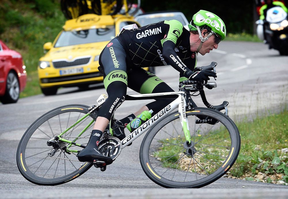 Cannondale-Garmin's Dan Martin descends.