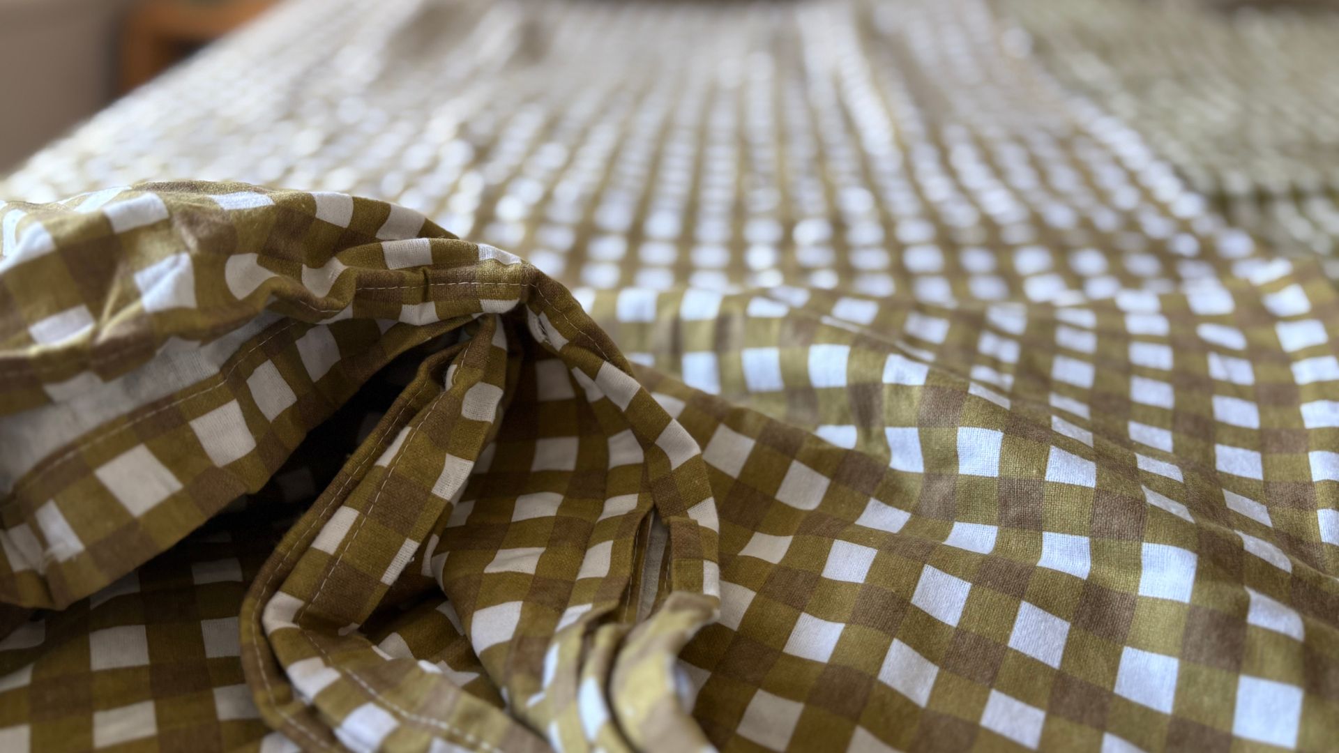 Dunelm Brushed Cotton Bedding on our tester's bed