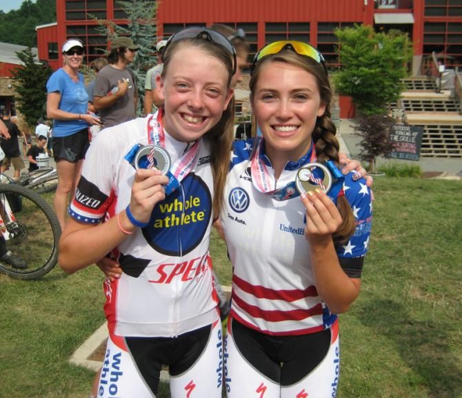 Haley Batten and Kate Courtney (Whole Athlete-Specialized)