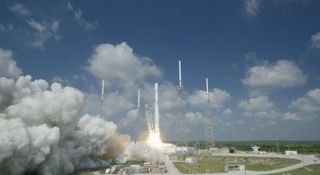 SpaceX Launch of Eutelsat 117 West B and ABS-2A Satellites