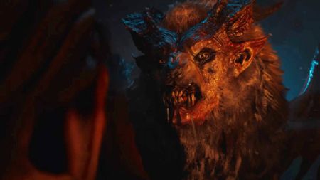 A screenshot of a manticore seen in The Witcher 4 footage at the 2025 State of Unreal showcase.
