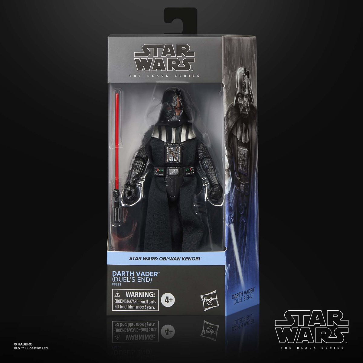 Star Wars The Black Series Darth Vader (Duel's End) action figure on a dark background