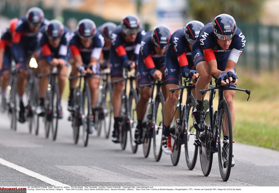 IAM Cycling in team time trial mode