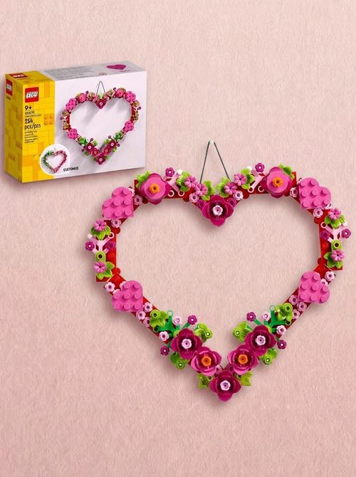 Lego Heart Ornament Building Toy Set