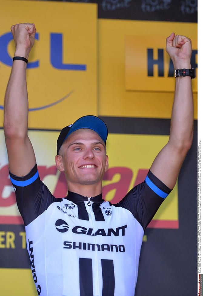 Marcel Kittel on the podium
