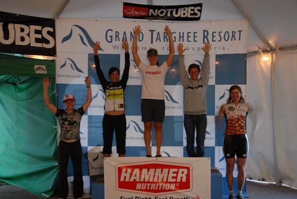 Amanda Carey (Kenda/Felt) won her home race at the Pierre's Hole 100