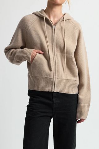 Almina Concept, Wool Hoodie Zip Up Sweater