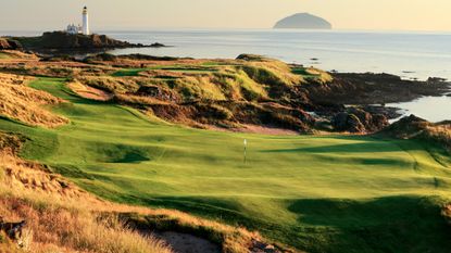 Scenic view of the 11th hole at the Ailsa Course, Trump Turnberry
