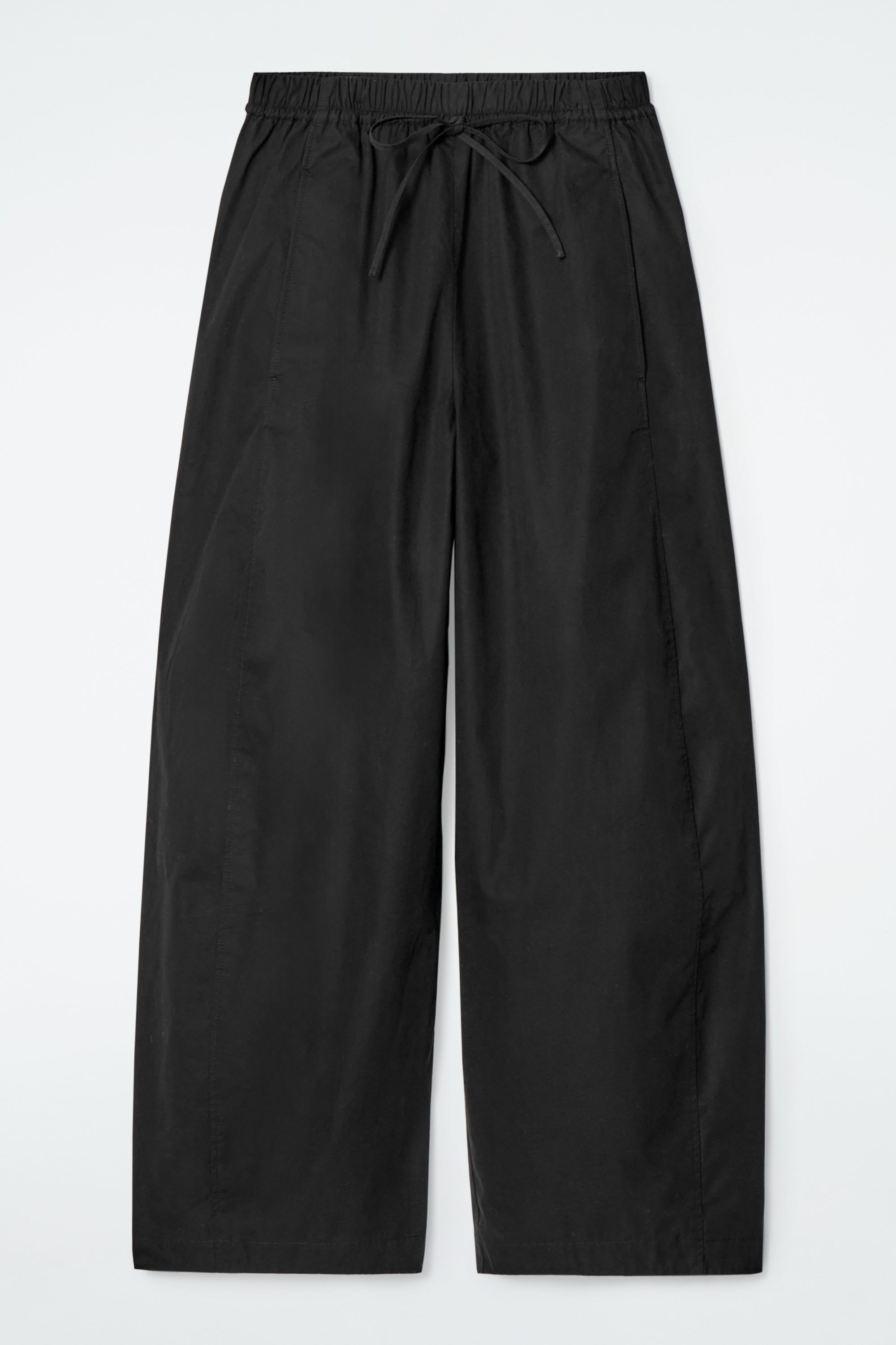 Elasticated Barrel-Leg Pants