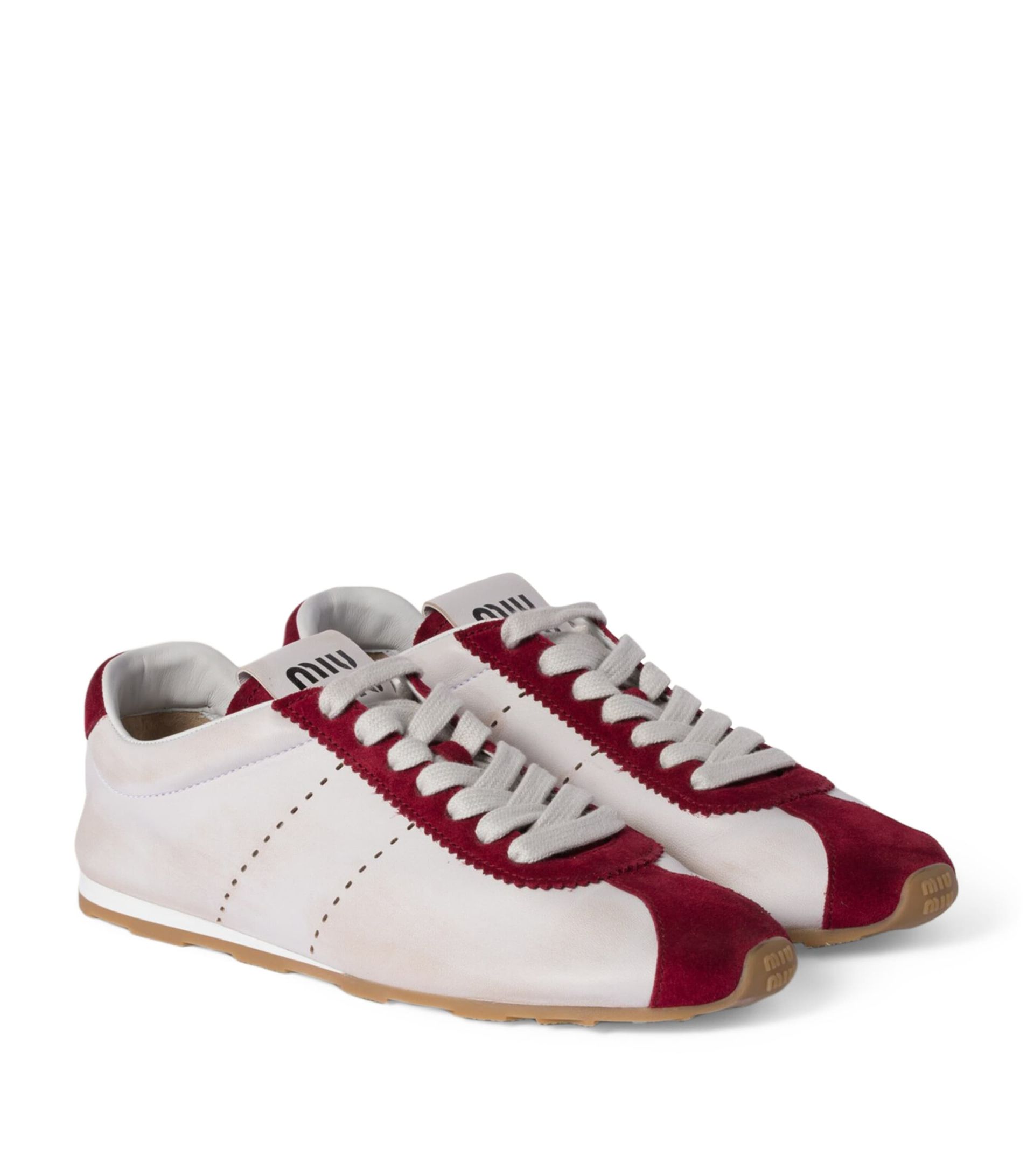 Leather Plume Sneakers