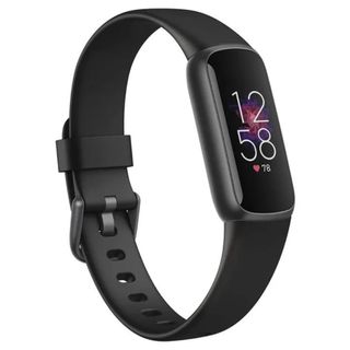 A black Fitbit Luxe.